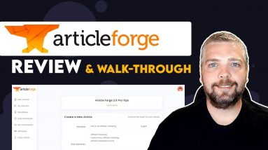 Article Forge Review and Tutorial | Example Articles